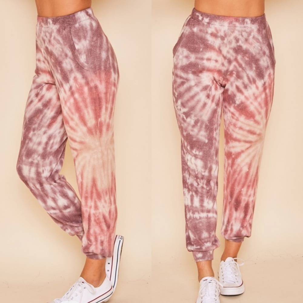 Sunburst Tie Dye Knit Lounge Pants
